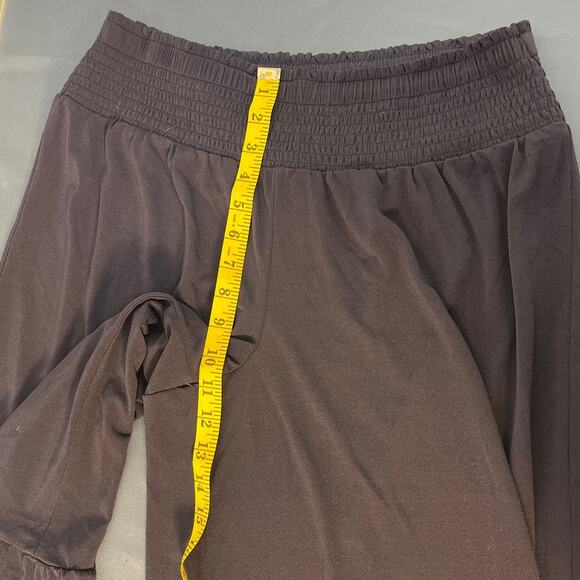 CATO Navy Blue Cropped Wide Waist Band Wide Leg Pants Size M - Picture 7 of 9